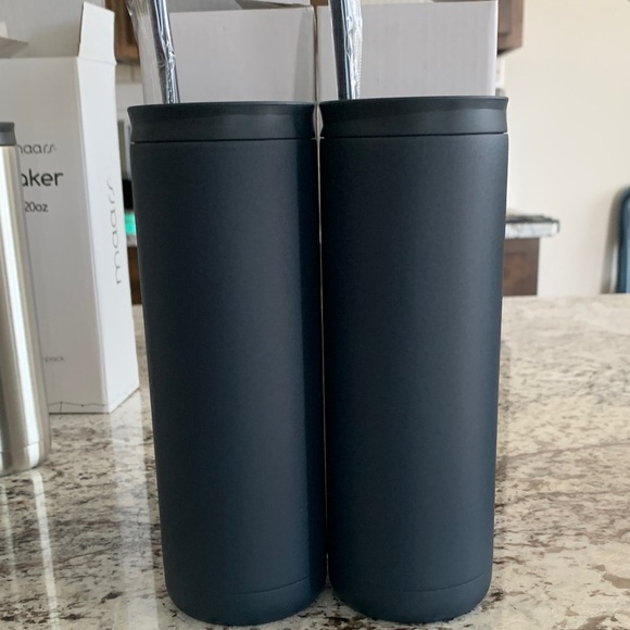 maars Other - Matte Black Slim Stainless Tumblers - Set of 2